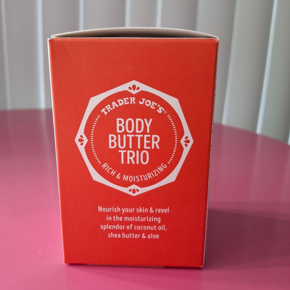 Trader Joe's‎ Body Butter Trio Almond Honey Lemon Verbena Frosted Berry Set 9 oz - Picture 4 of 6